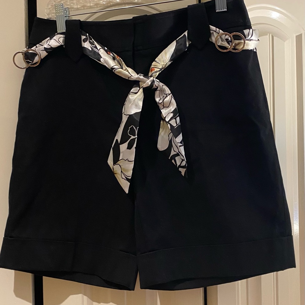 White House Black Market Black Bermuda Shorts with Tailored Fit